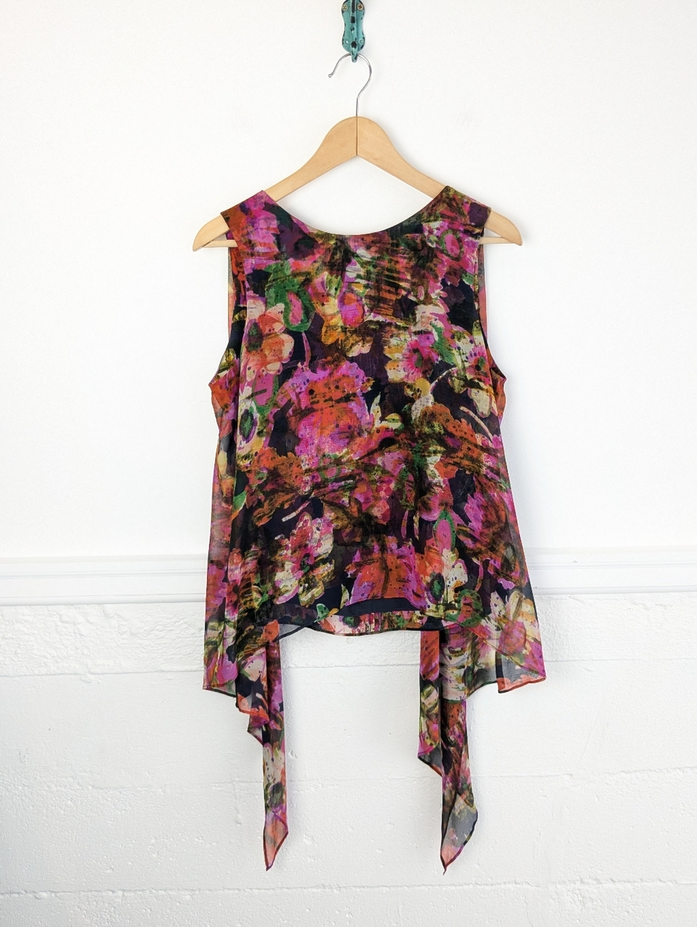 Erdem • Silk Watercolor Abstract Floral Tank